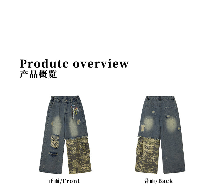 MADWITCH PATCHWORK VINTAGE DENIM #RK08