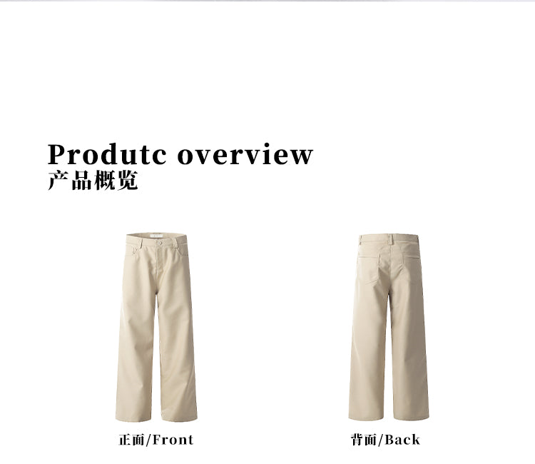 MADWITCH LOOSE STRAIGHT-LEG CASUAL PANTS #CK6657