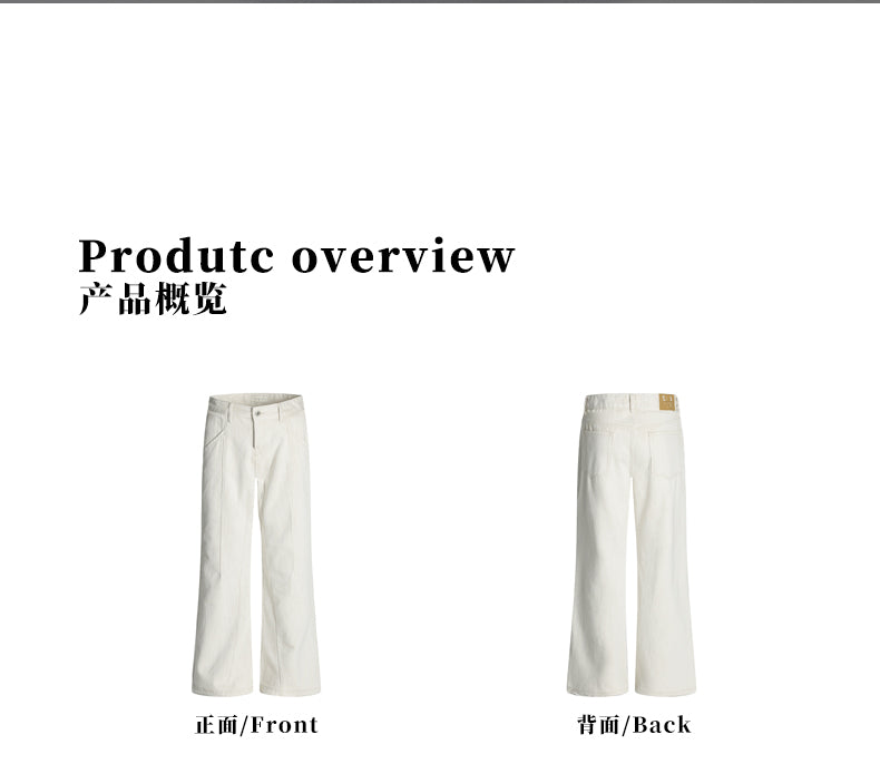 MADWITCH LINEN BLEND WHITE JEANS #CK9657