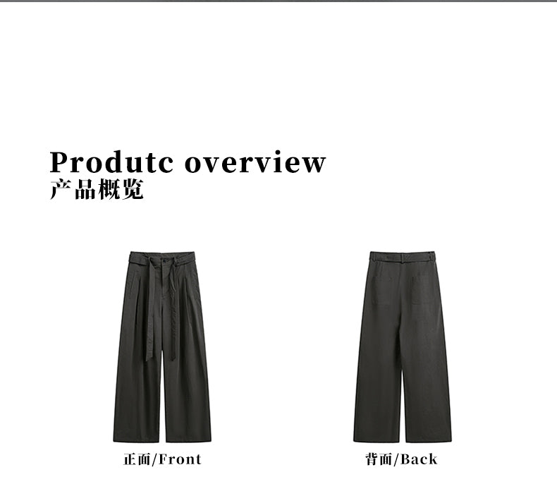 MADWITCH MINIMALIST DRAWSTRING CASUAL PANTS #RK176
