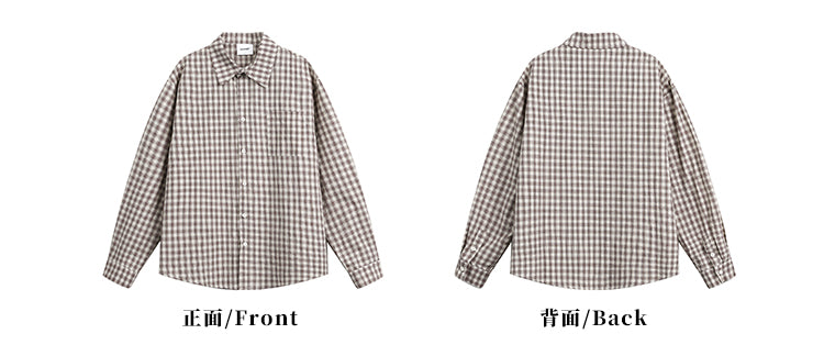MADWITCH CHECKERED LONG SLEEVE SHIRT #RC86