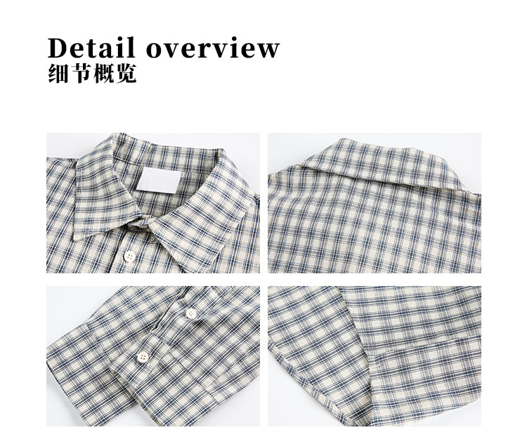 MADWITCH CHECKERED LONG SLEEVE SHIRT #RC86