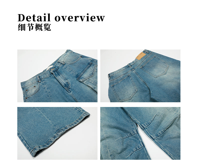 MADWITCH WASHED UTILITY JEANS #CK9617