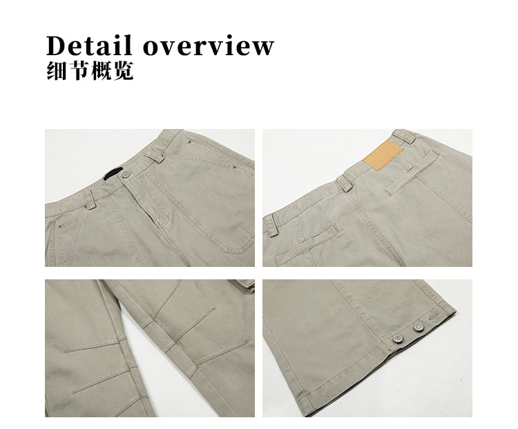 MADWITCH VINTAGE MULTI-POCKET CARGO PANTS #CK6650
