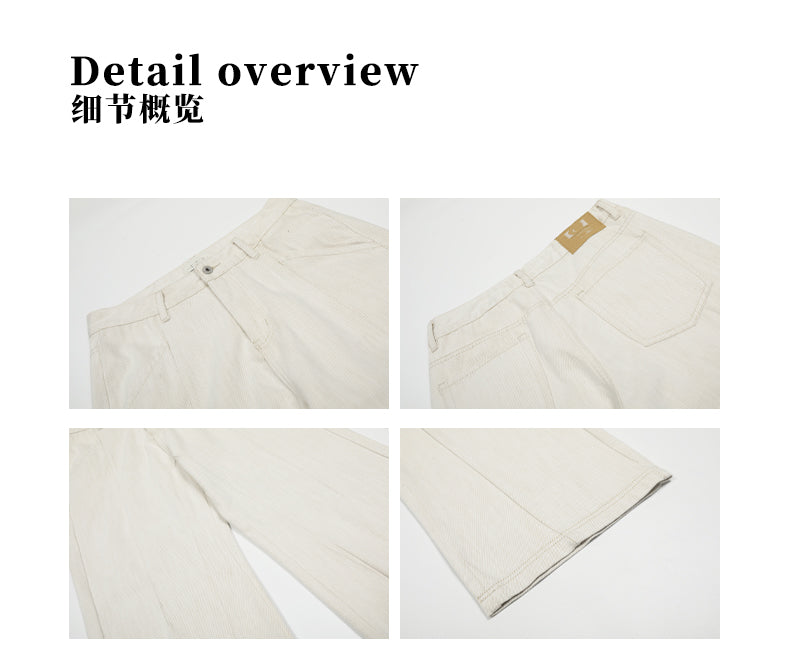 MADWITCH LINEN BLEND WHITE JEANS #CK9657