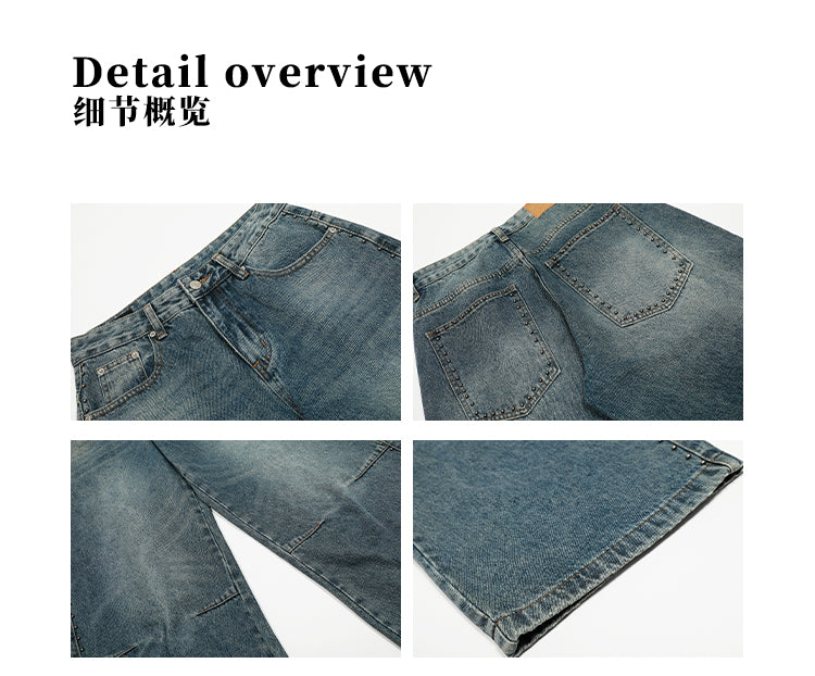MADWITCH DECONSTRUCTED BAGGY JEANS #G6845