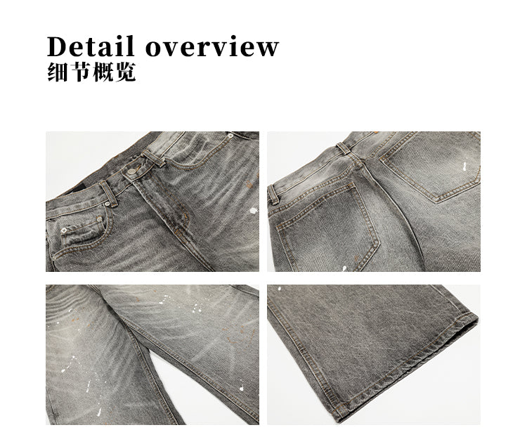 MADWITCH HIGH STREET SPLATTER JEANS #FX085