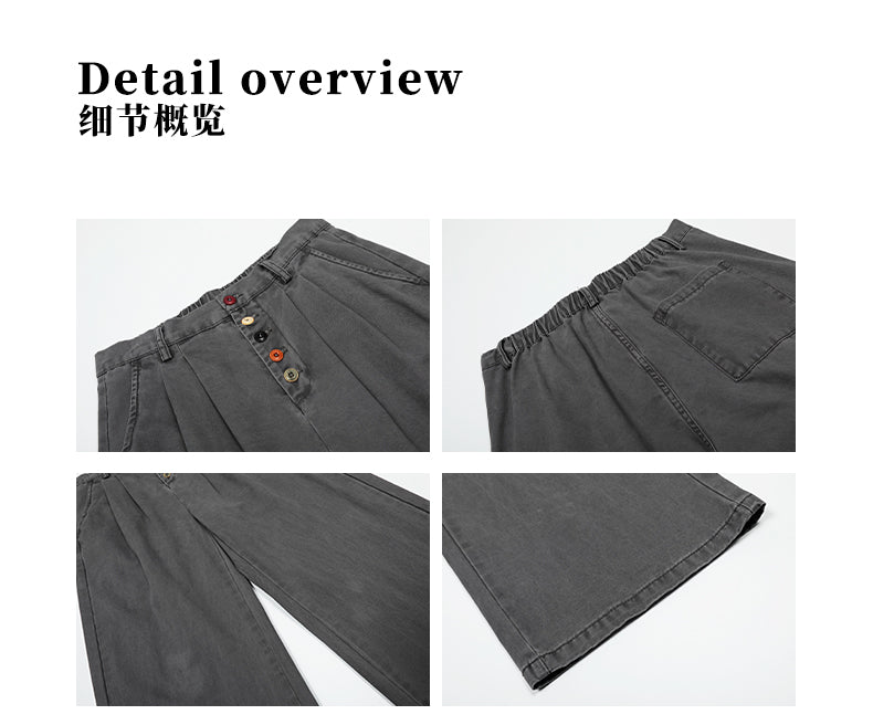 MADWITCH VINTAGE BUTTON WORKWEAR JEANS #CK3513