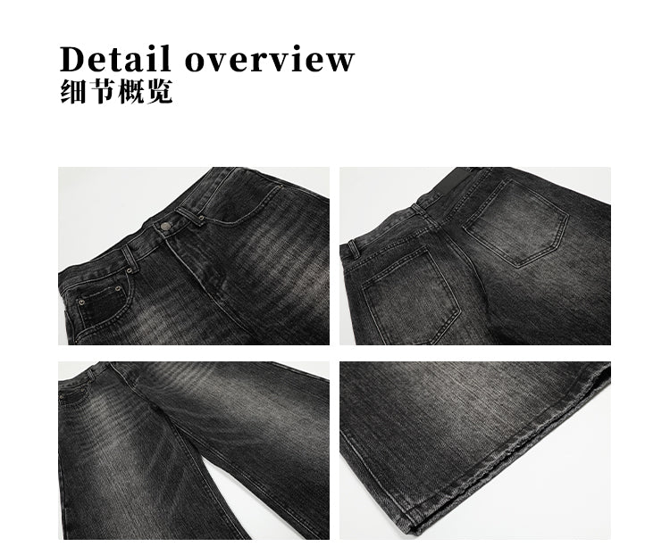 MADWITCH UNISEX HIGH STREET WIDE LEG JEANS #G6669-2