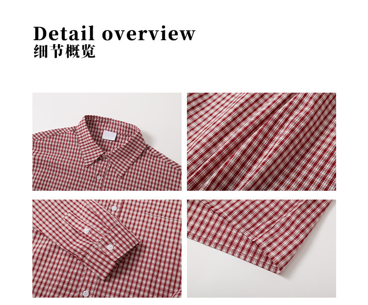MADWITCH UNISEX VERSATILE CHECKERED SHIRT #CR6213