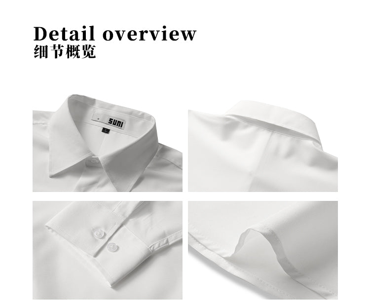 MADWITCH CLEANFIT TURN-DOWN COLLAR WHITE SHIRT #NR3288
