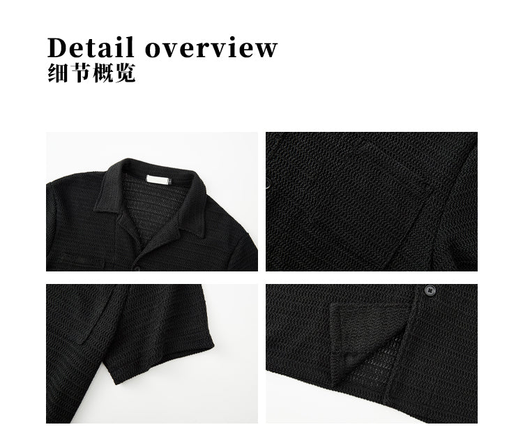 MADWIT LACE OPENWORK SHIRT #27339