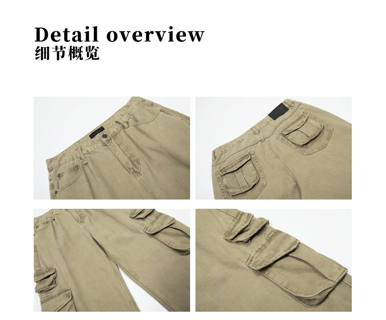 MADWITCH MULTI-POCKET CARGO PANTS #CK3397