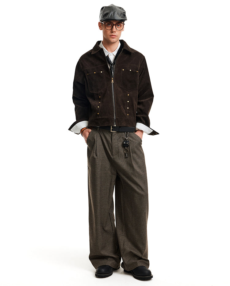 MADWITCH STUD SUEDE JACKET #5079