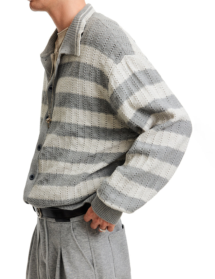 MADWITCH STRIPE LAZY CARDIGAN #68966