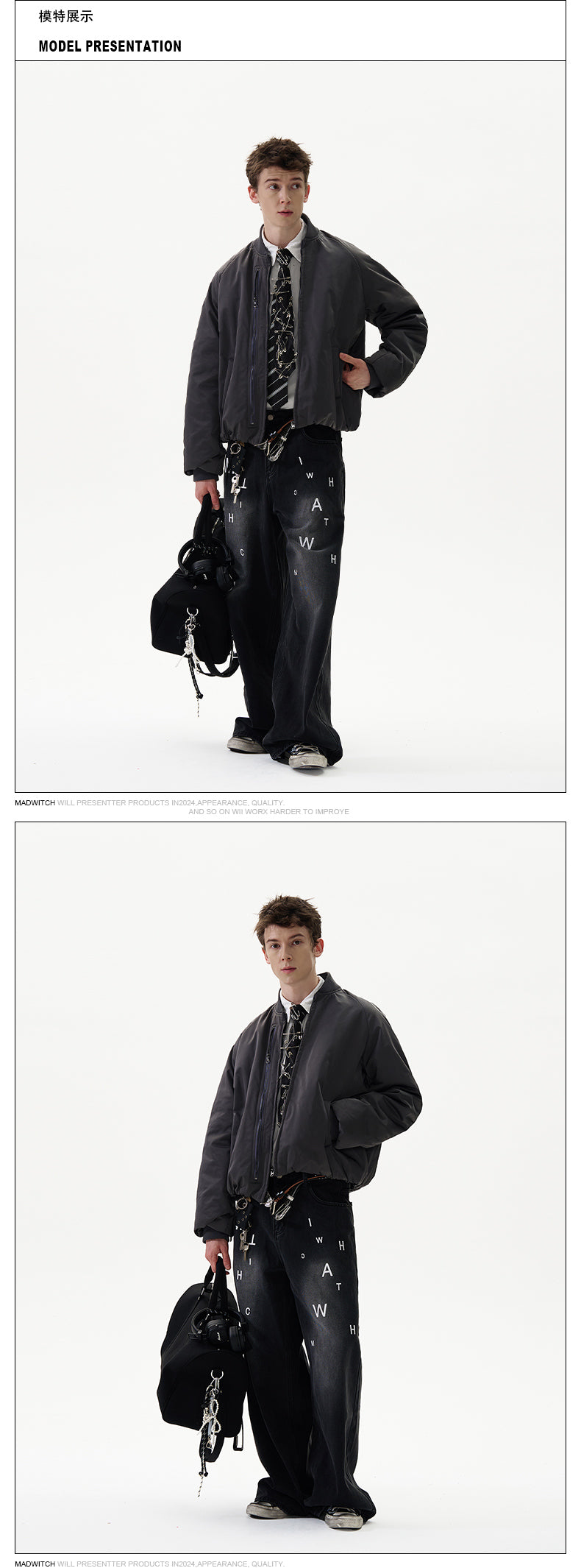 MADWITCH MINIMALIST QUILTED JACKET #DC0145