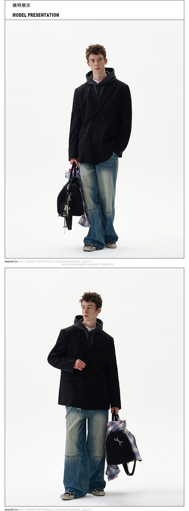 MADWITCH CASUAL SUIT JACKET #NR9982