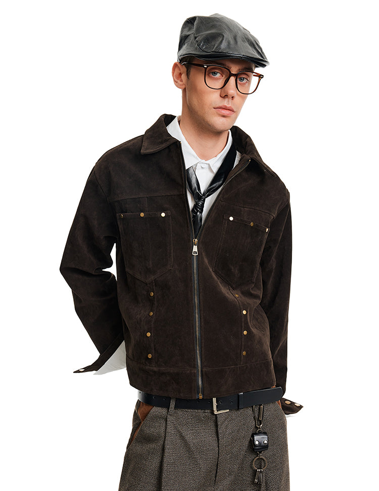 MADWITCH STUD SUEDE JACKET #5079