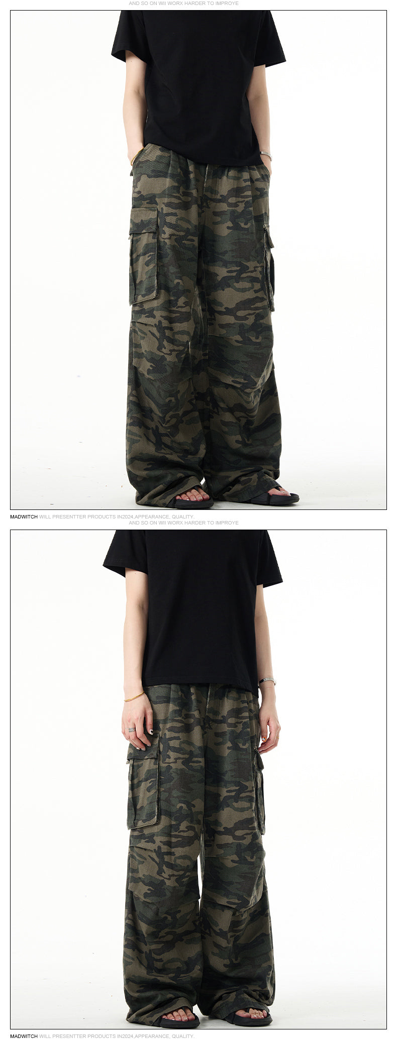 MADWITCH UTILITY CARGO PANTS #WHOA034