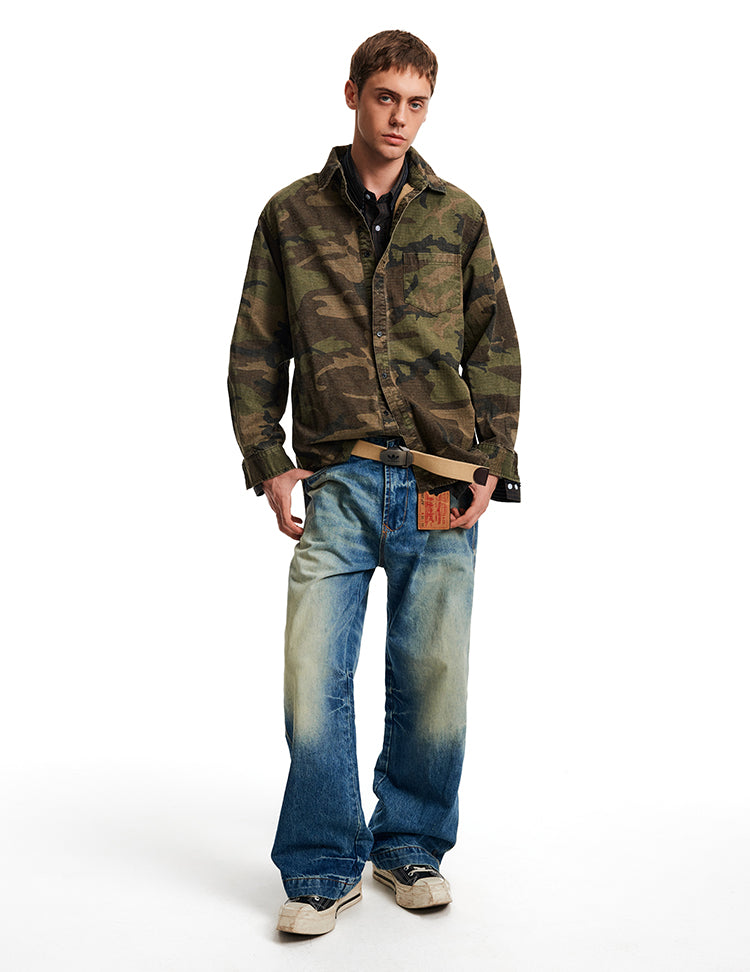 MADWITCH TEXTURED ARMY BLOUSE #AW25096