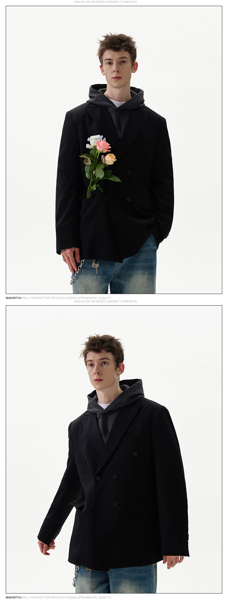 MADWITCH CASUAL SUIT JACKET #NR9982