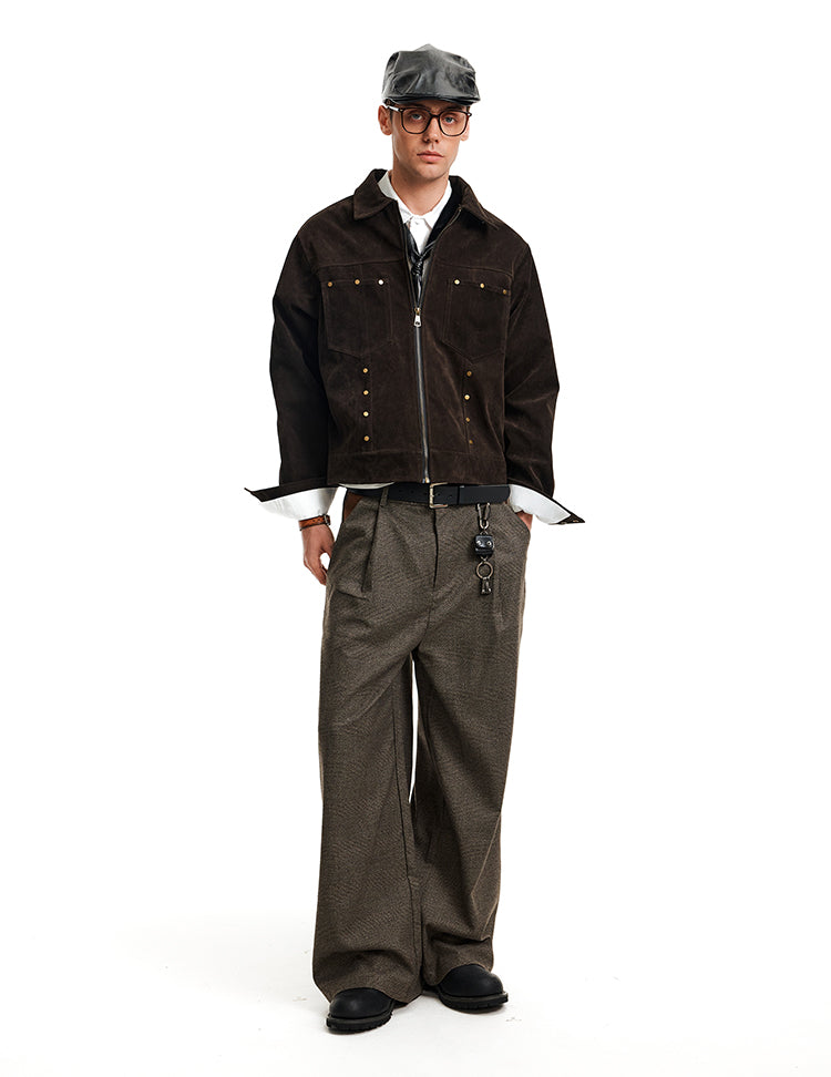 MADWITCH STUD SUEDE JACKET #5079