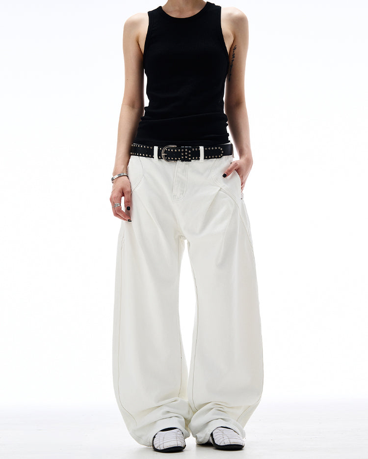 MADWITCH CLEANFIT PLEATED CARGO PANTS #AB1027