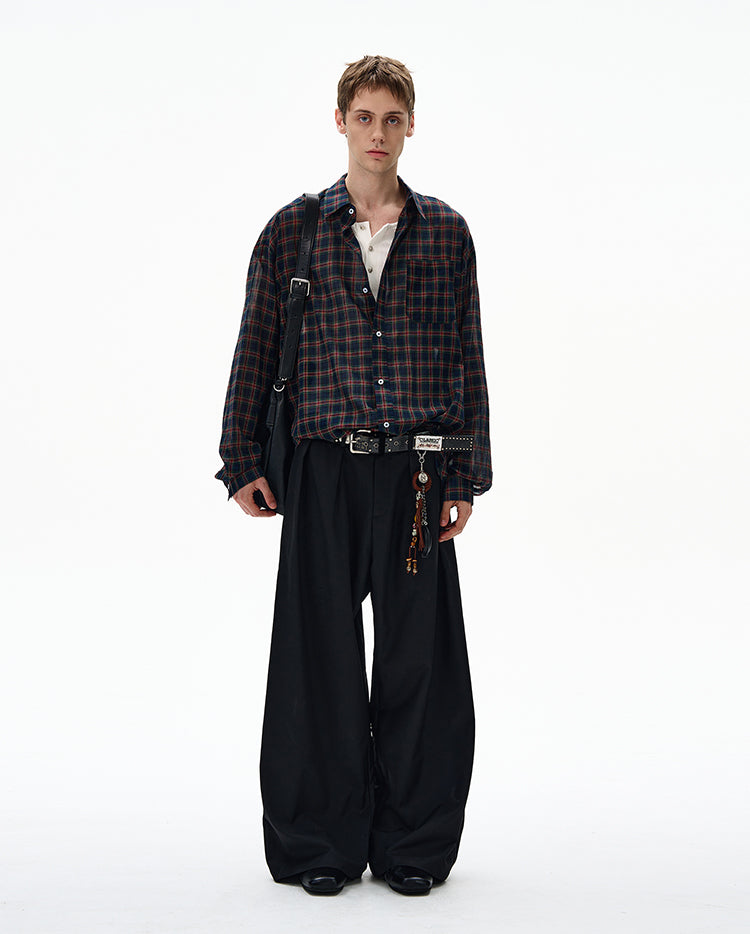 MADWITCH UNISEX VINTAGE OLD MONEY STYLE LONG SHIRT #CR606