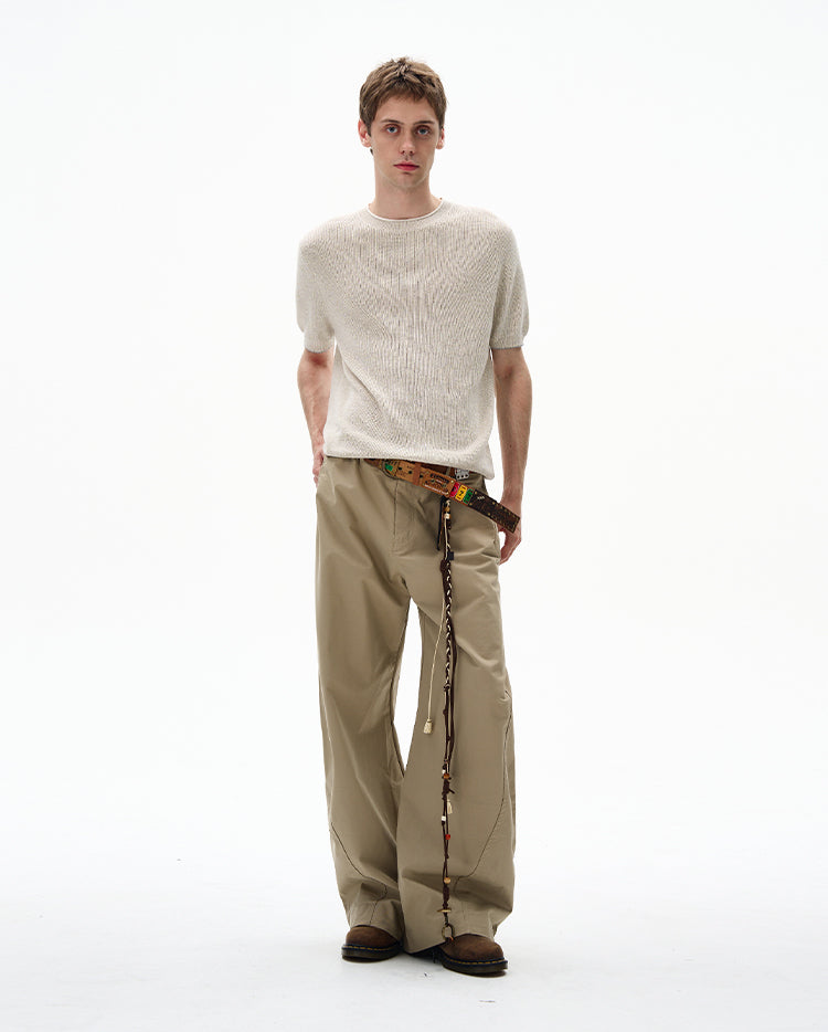 MADWITCH RETRO MINIMALIST KNIT TEE #250115