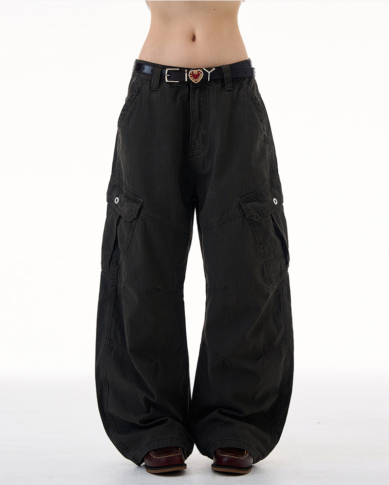 MADWITCH UTILITY RELAXED FIT PANTS #CK3557