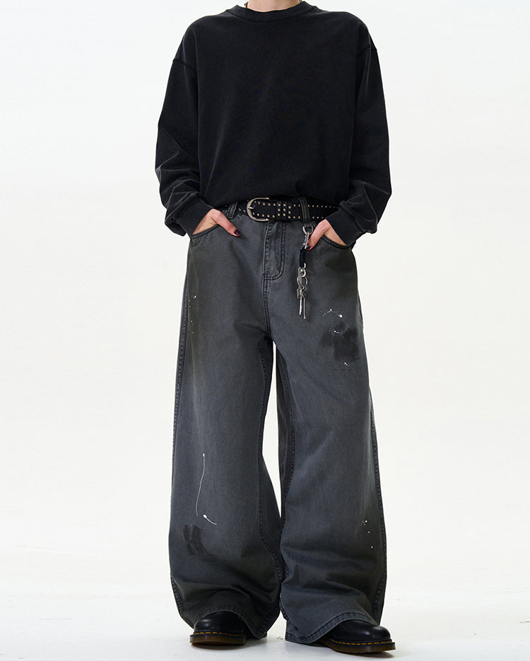 MADWITCH STRAIGHT-LEG WIDE-LEG JEANS #CK9332