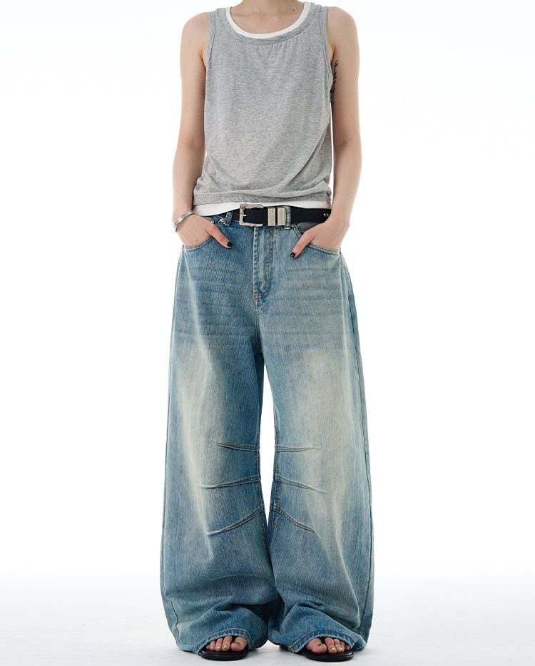 MADWITCH TEXTURED DESIGN JEANS #F9052