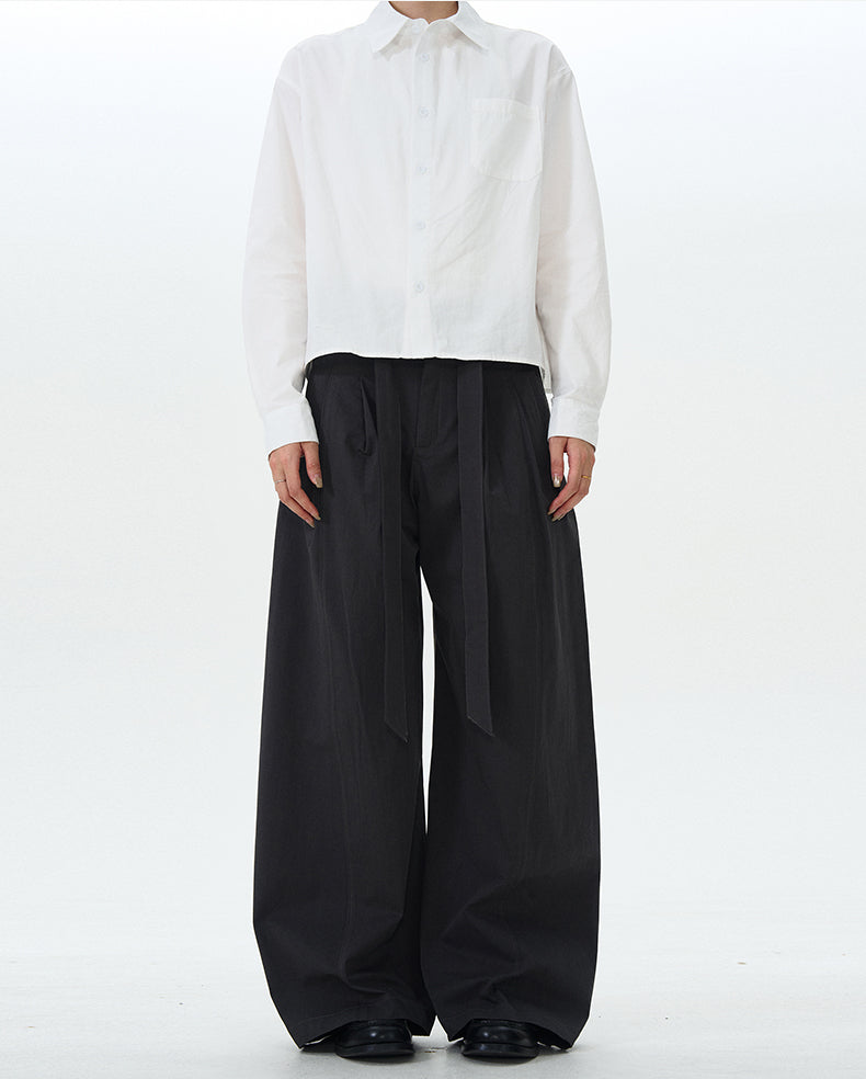 MADWITCH MINIMALIST DRAWSTRING CASUAL PANTS #RK176