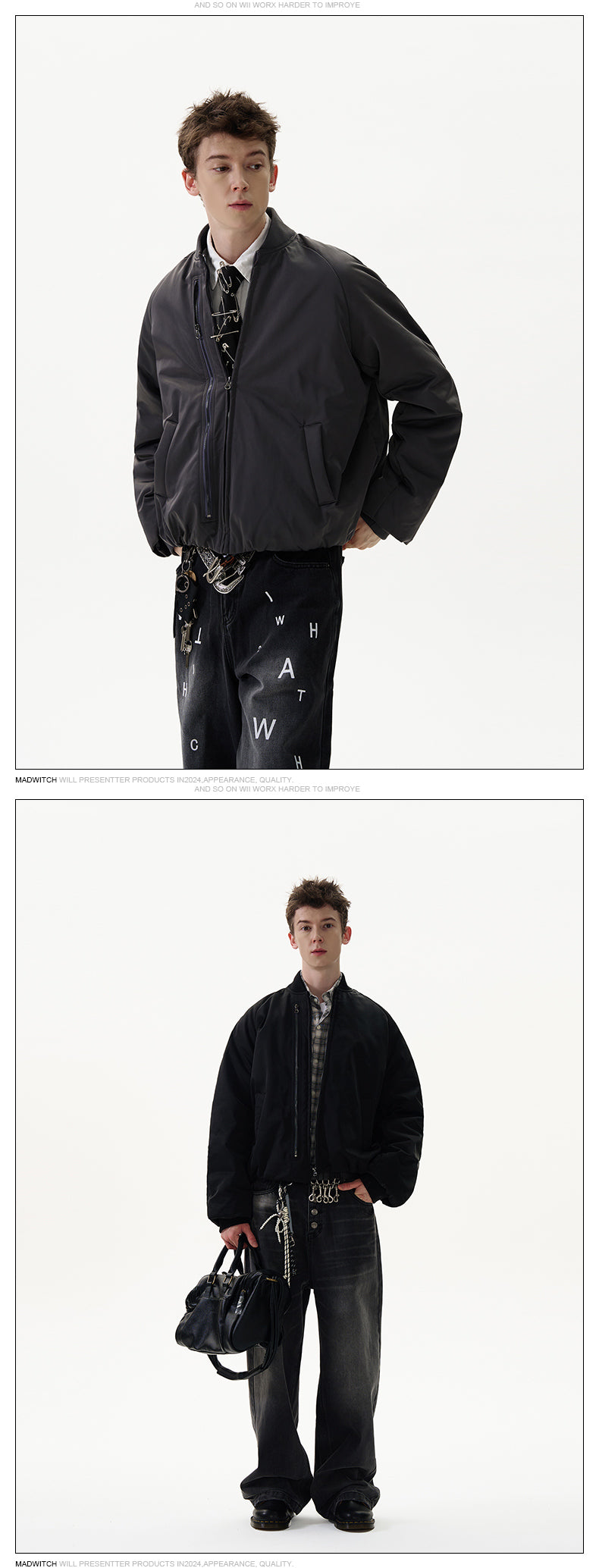MADWITCH MINIMALIST QUILTED JACKET #DC0145