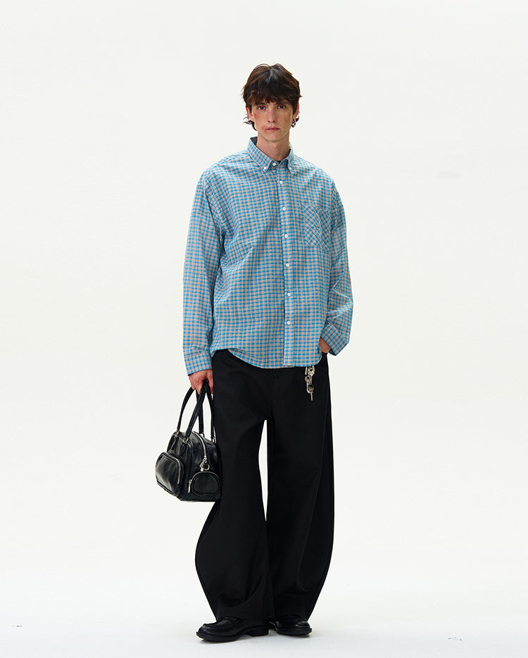 MADWITCH VINTAGE PLAID SHIRT #NR4269