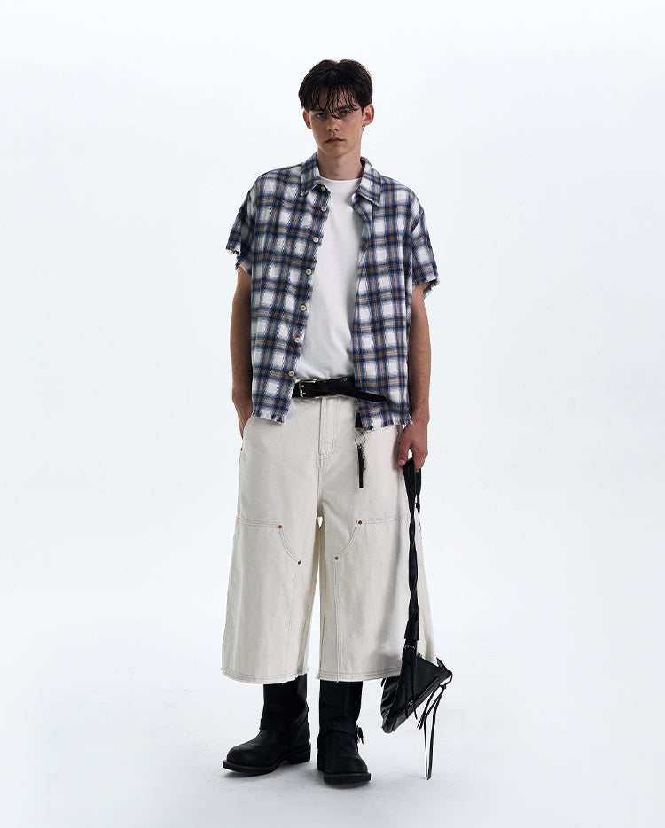 MADWITCH RAW HEM VINTAGE SHIRT #0230