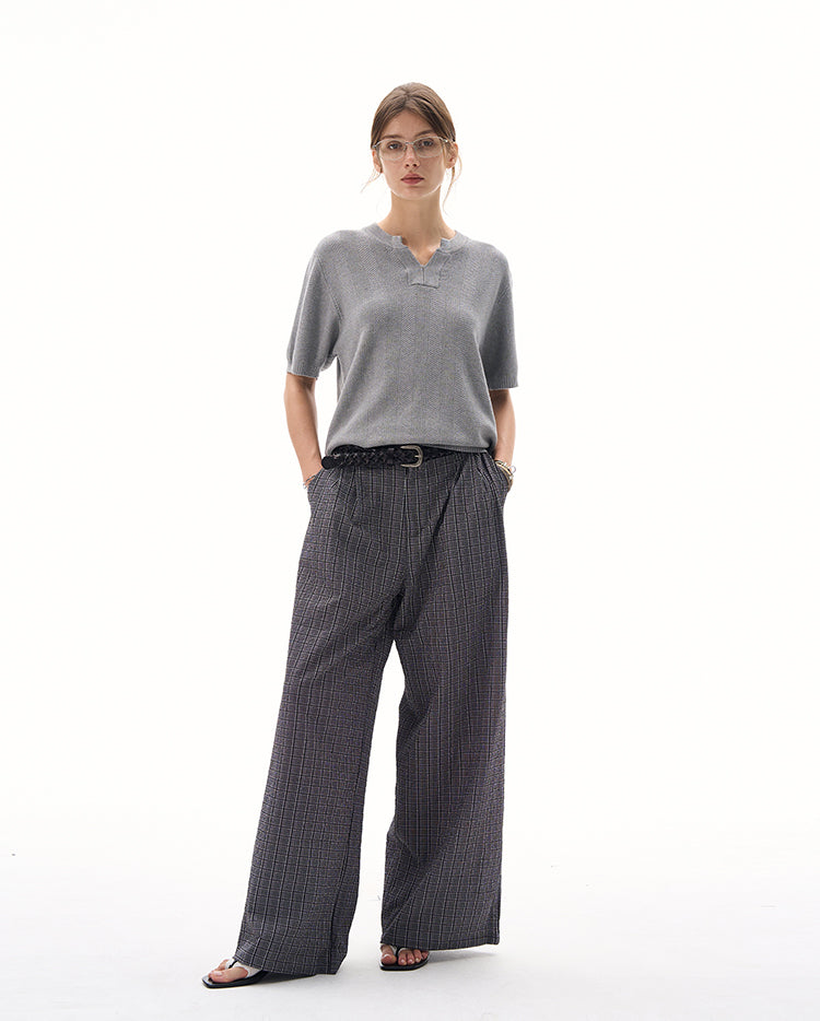 MADWITCH CLEAN FIT KNIT T-SHIRT #M6113