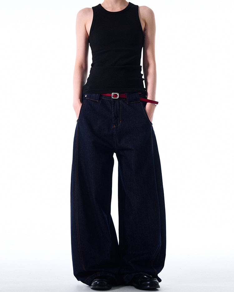 MADWITCH SIMPLE LOOSE-FIT JEANS #6480-1