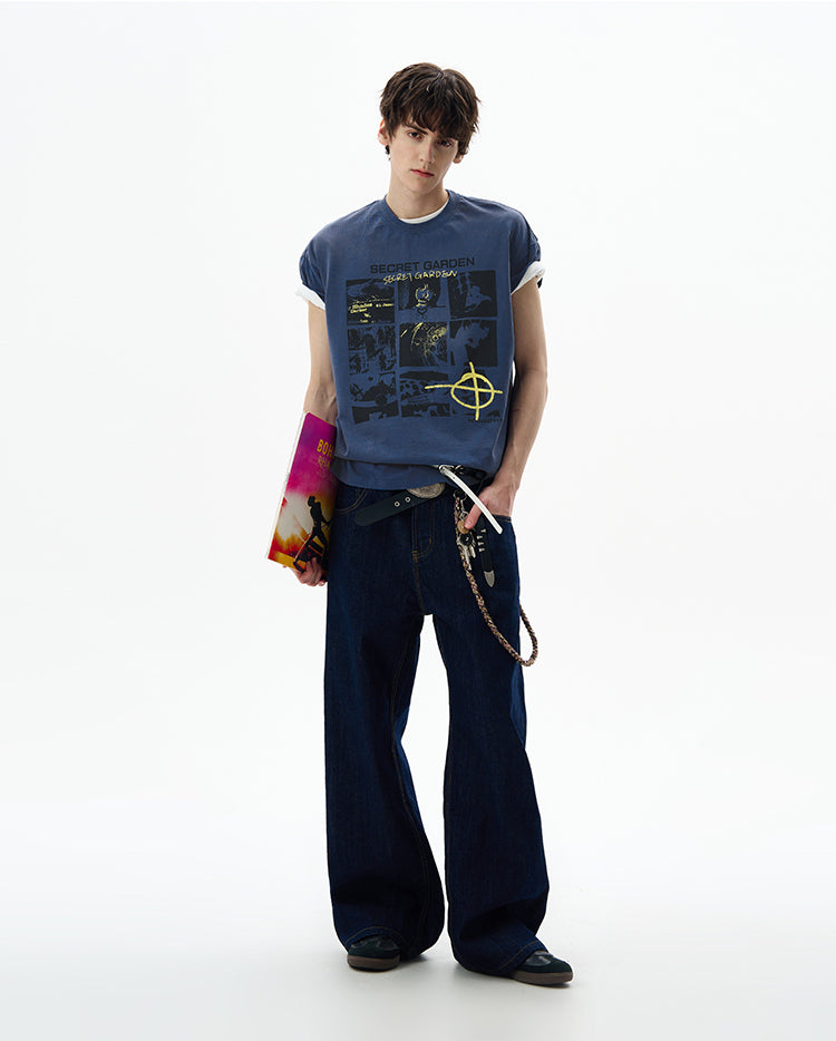 MADWITCH URBAN PRINTED TSHIRT #22640C25