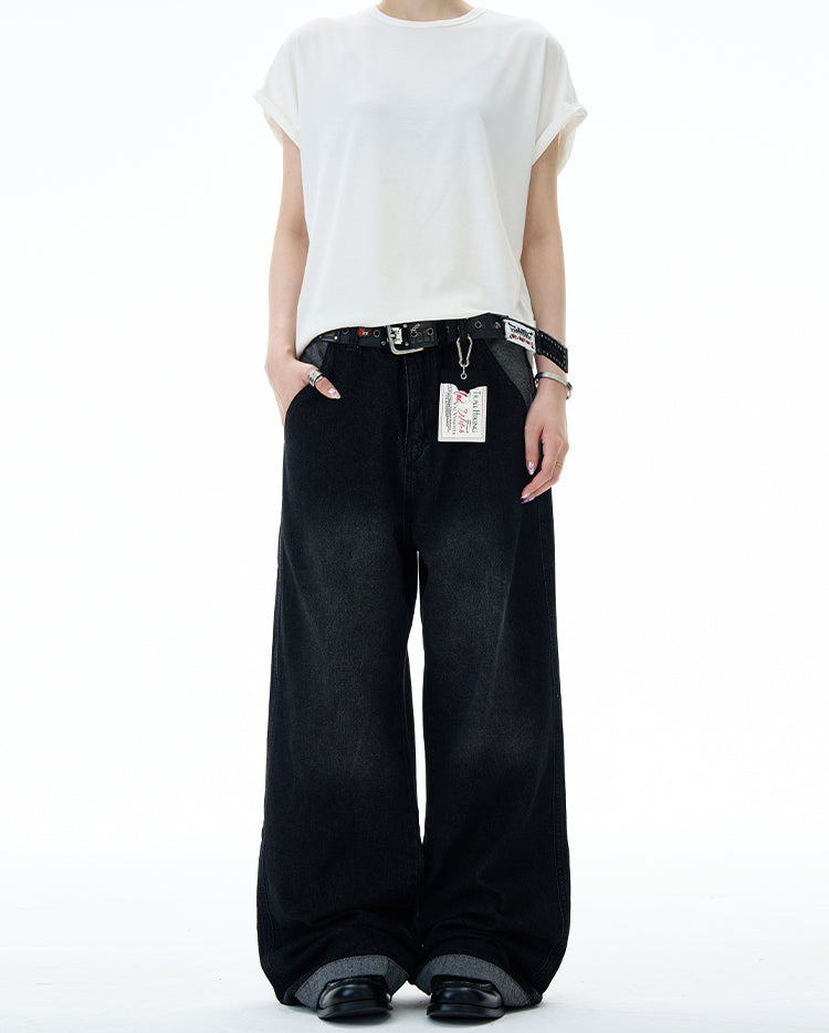 MADWITCH VINTAGE WASH STRAIGHT LEG JEANS #RK157