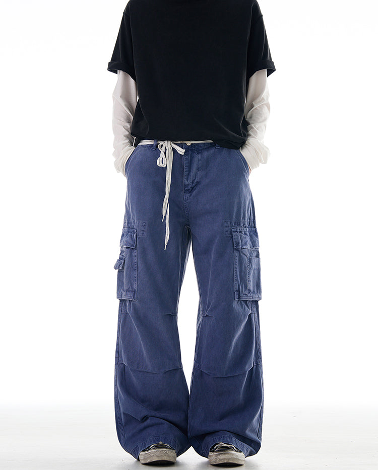 MADWITCH BAGGY WIDE LEG CARGO PANTS #Z003