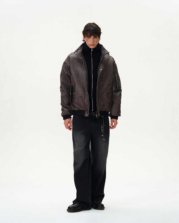 MADWITCH FAUX TWO-IN-ONE JACKET #BM232