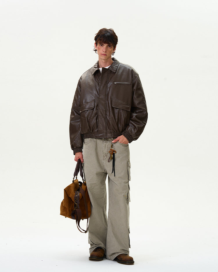 MADWITCH RETRO LEATHER JACKET #RW125