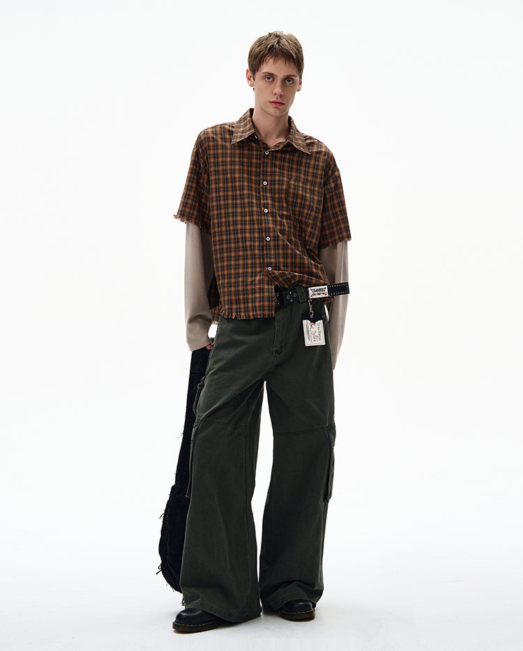MADWITCH UNISEX FAUX TWO-PIECE SHIRT #CR601