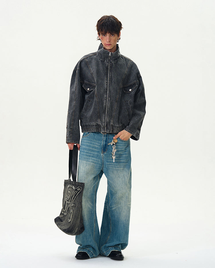 MADWITCH WASHED DENIM JACKET #G6471