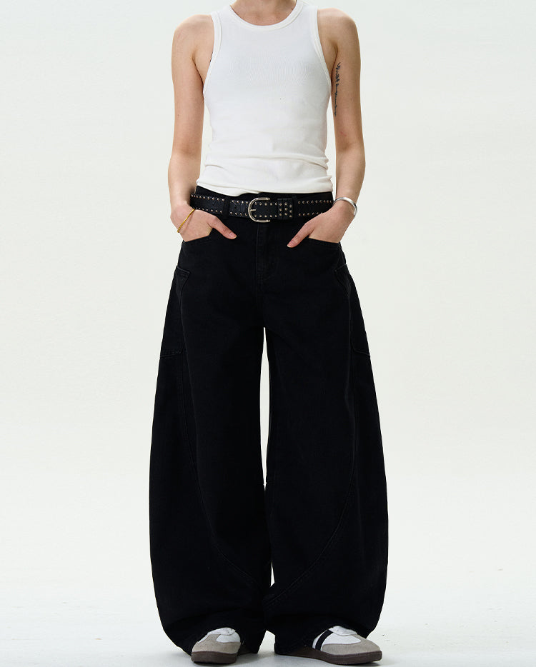 MADWITCH SIMPLE WIDE-LEG PANTS #L497