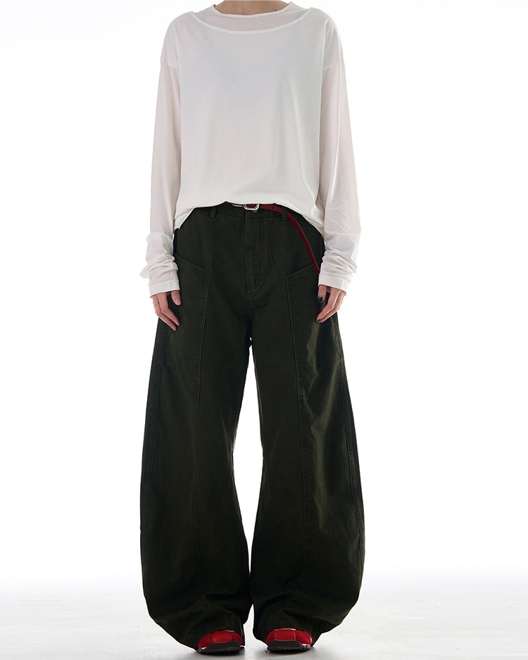 MADWITCH DECONSTRUCTED SABER-CUT RELAXED PANTS #CK6615