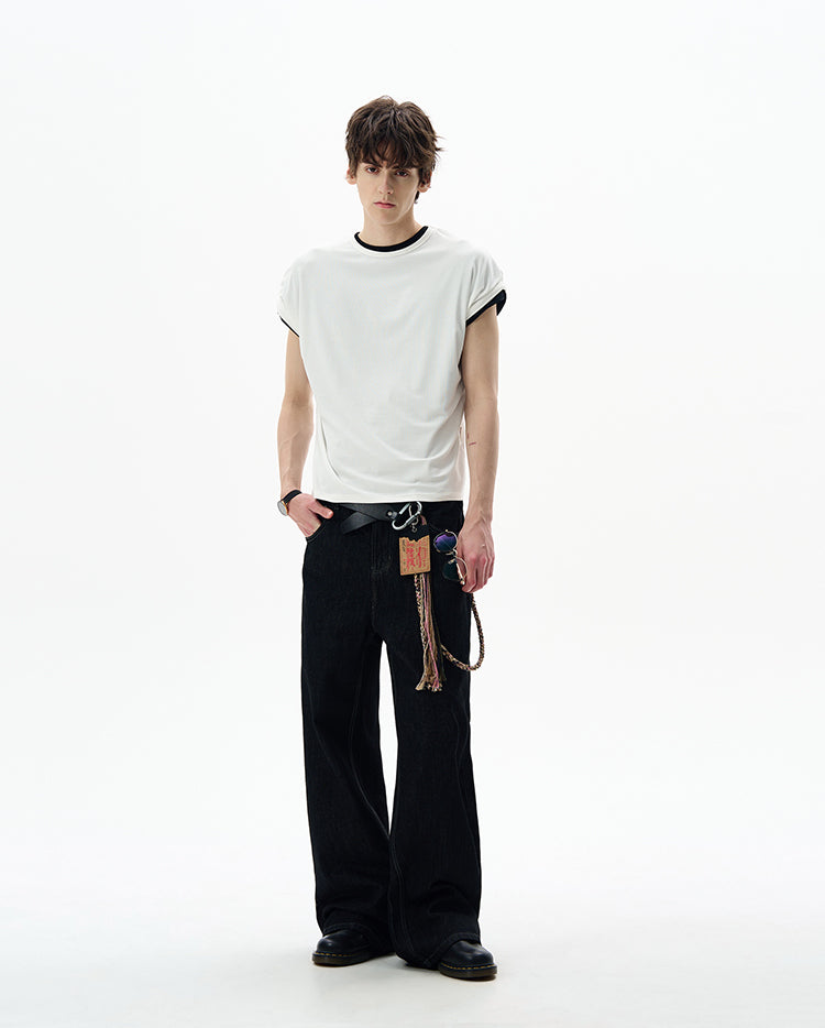 MADWITCH WING-SLEEVE STRUCTURED TEE #27342
