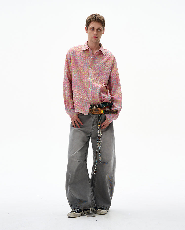 MADWITCH UNISEX BUBBLE COTTON LONG SLEEVE SHIRT #CR6218