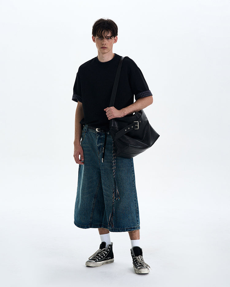 MADWITCH VINTAGE ROLLED HEM TEE #C1785C25